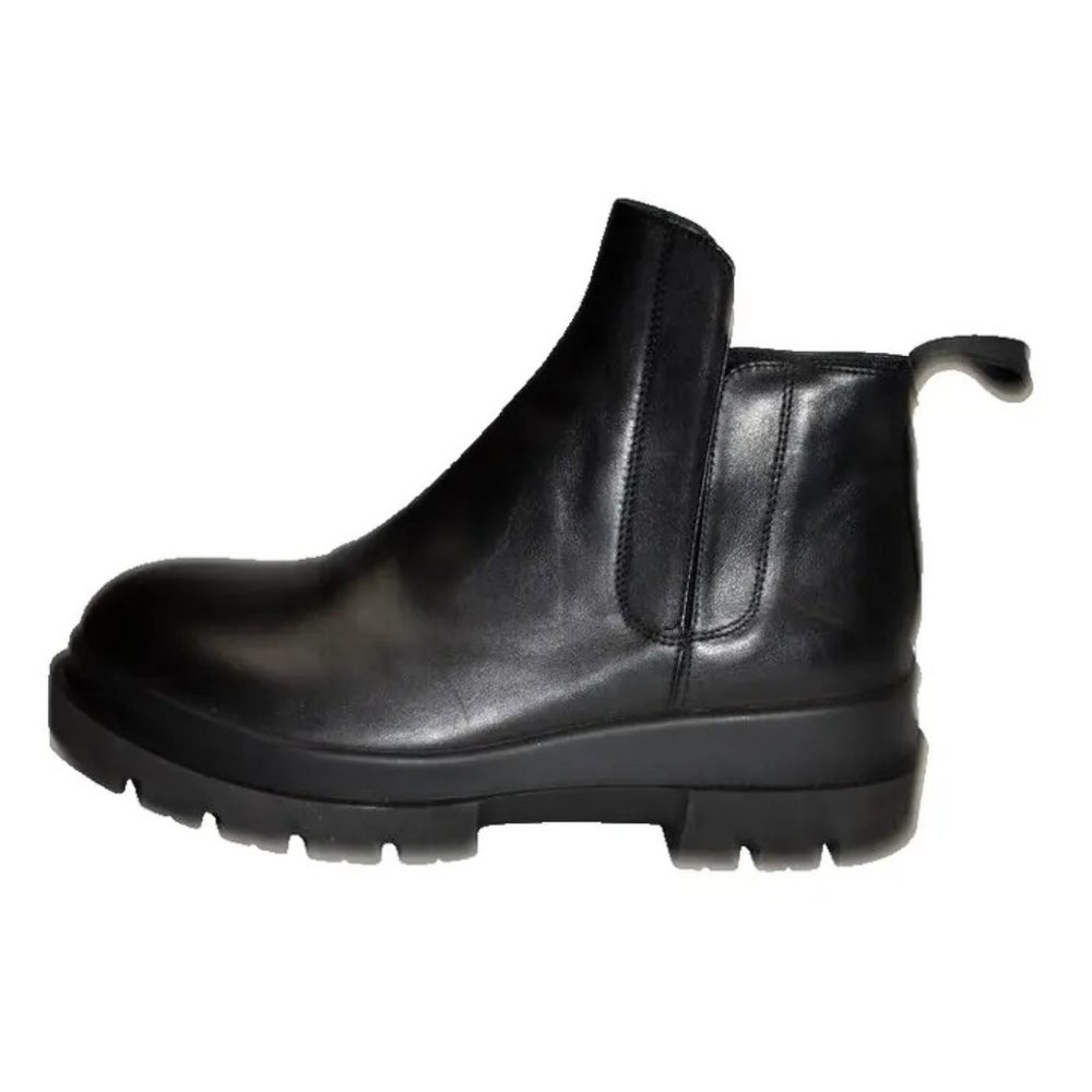 New! LA CANADIENNE Kash Waterproof Platform Bootie Black 39 8.5 US DD374 Italy - Picture 6 of 8